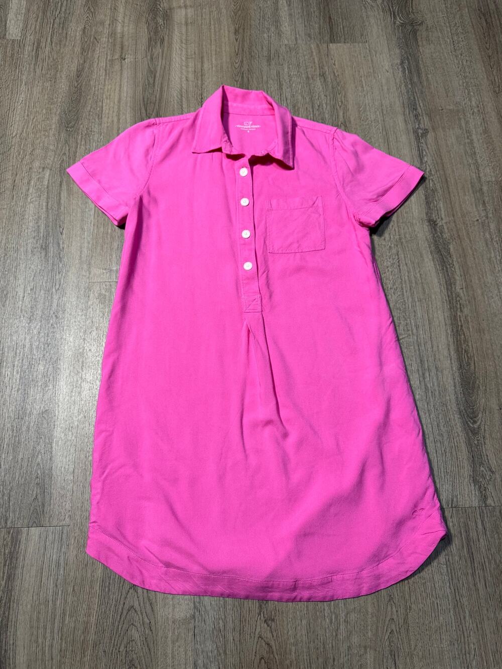 Vineyard Vines Women's Hot Pink Polo Shirtdress